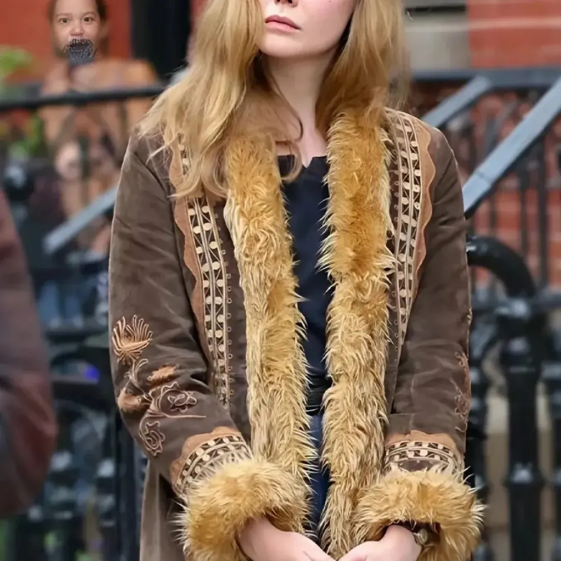 A-Complete-Unknown-Elle-Fanning-Brown-Jacket-1100x1100