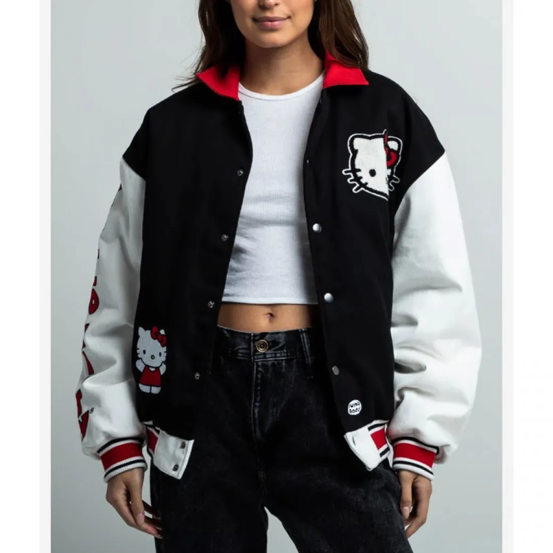 Black-White-Hello-Kitty-Dumbgood-Varsity-Wool-Leather-Jacket-1100x1100